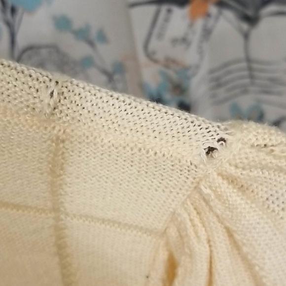 Rare Vintage Toppers sweater size S-cream - Picture 7 of 11